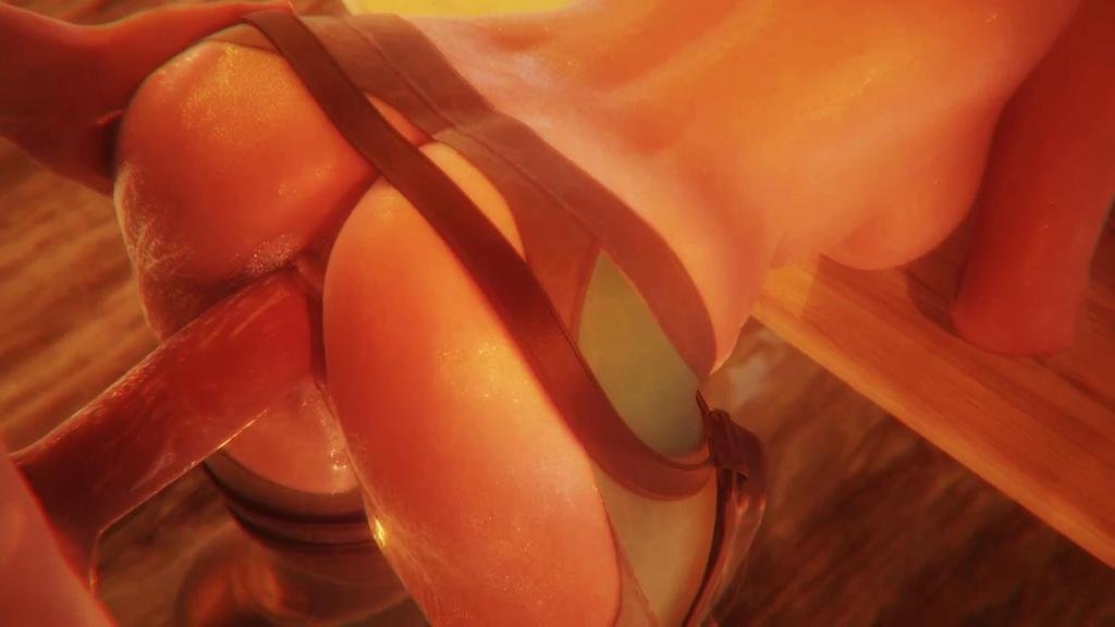 【3D沉浸体验】极品蜜桃臀后入视角 嫩滑美尻撞击啪啪 水润光感臀浪荡漾